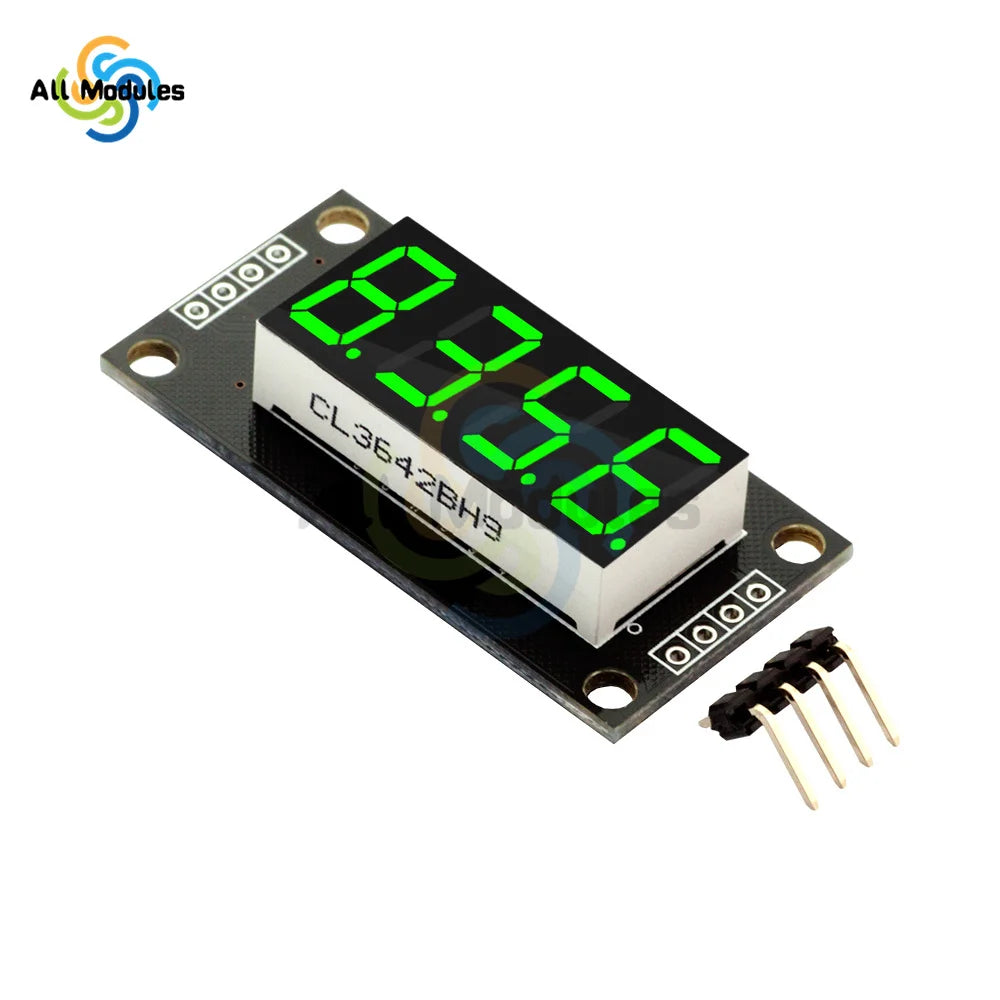 TM1637 0.36" 0.36 Inch 7 Segments Digital Display Tube 4-Digit LED  Module Board For Arduino Red Green Blue Yellow White