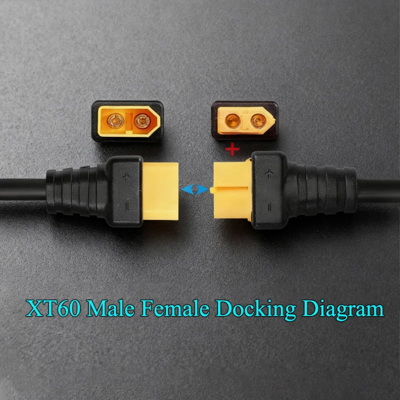 XT60 Male Female To DC 5.5*2.1/5.5*2.5 RC Battery Charging Connector Suitable For Aircraft Model Battery/drone Power Connection