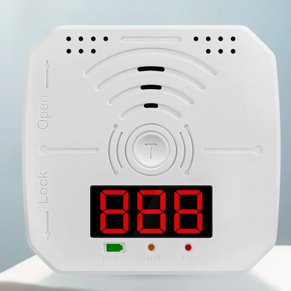Digital CO Detector Battery Powered Mini CO Sensor Sound Light Warning CO Gas Monitor Alarm Home Safety