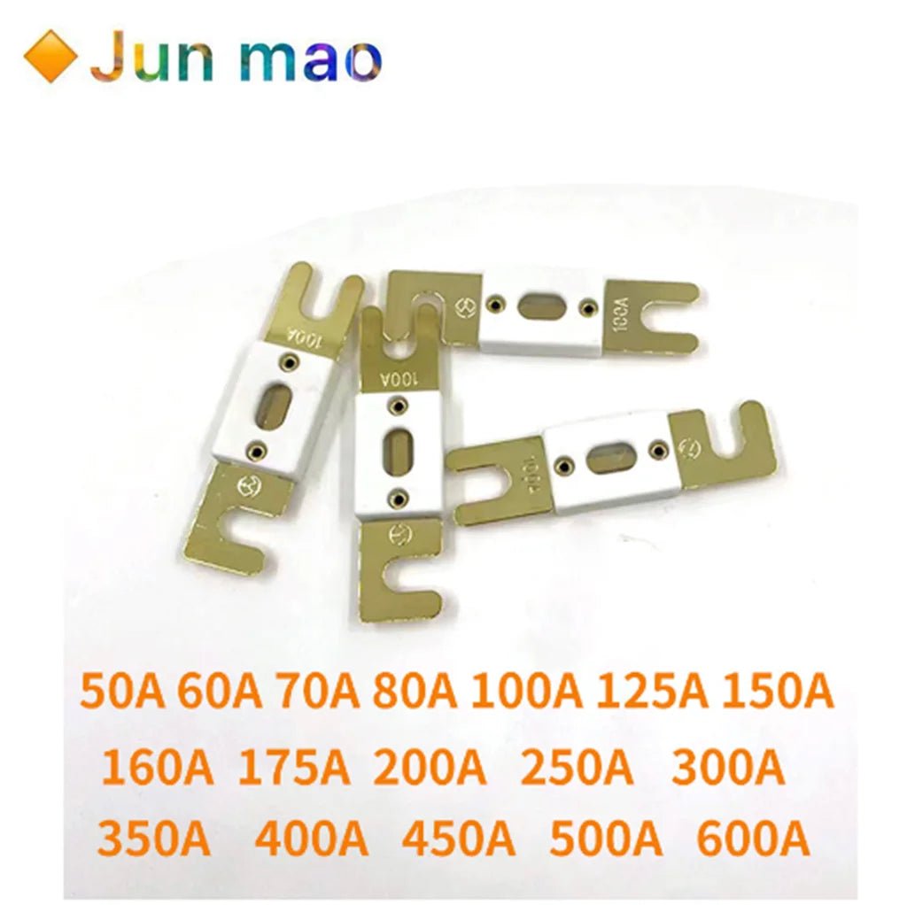 1pcs 72V High Current Car Fuse, White Ceramic Shell, Gold Fuse 500A 80V 400A 225A