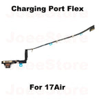 1pcs Charging Port Flex Cable for iPhone 17 17Pro 17ProMax Air US USB Charger Dock Connector With Microphone Ribbon Repair