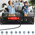 10W Bluetooth Amplifier Board MP3 Decoder Module Dual Channel DC 3.7-5V USB/TF/FM Car Audio Player with Recording Handsfree CalL