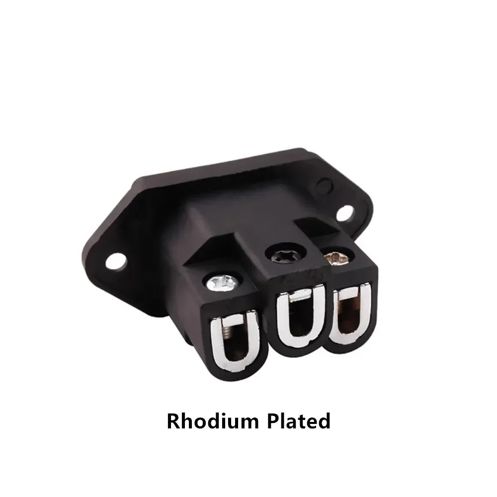 3 Pin AC Power Plug Connector IEC Inlet Socket Consumer Electronics DIY HIFI Amplifier Electrical Audio Interface Panel Mount
