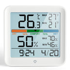 LCD Thermometer Hygrometer Sensor Gauge Indoor Room Digital Temperature Humidity Meter Weather Station For Home