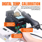 Silverflo 938BD-III Soldering Station Rapid Heating T12 Soldering Iron Hot Air Welding Station With Auto Sleep For SMD Rework