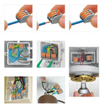 5/10pcs 222-412 222-413 222-415 WAGO Quick Wiring Terminal 2/3/5 Holes 0.08-4mm² Electrical Equipment Lever Wire Connector