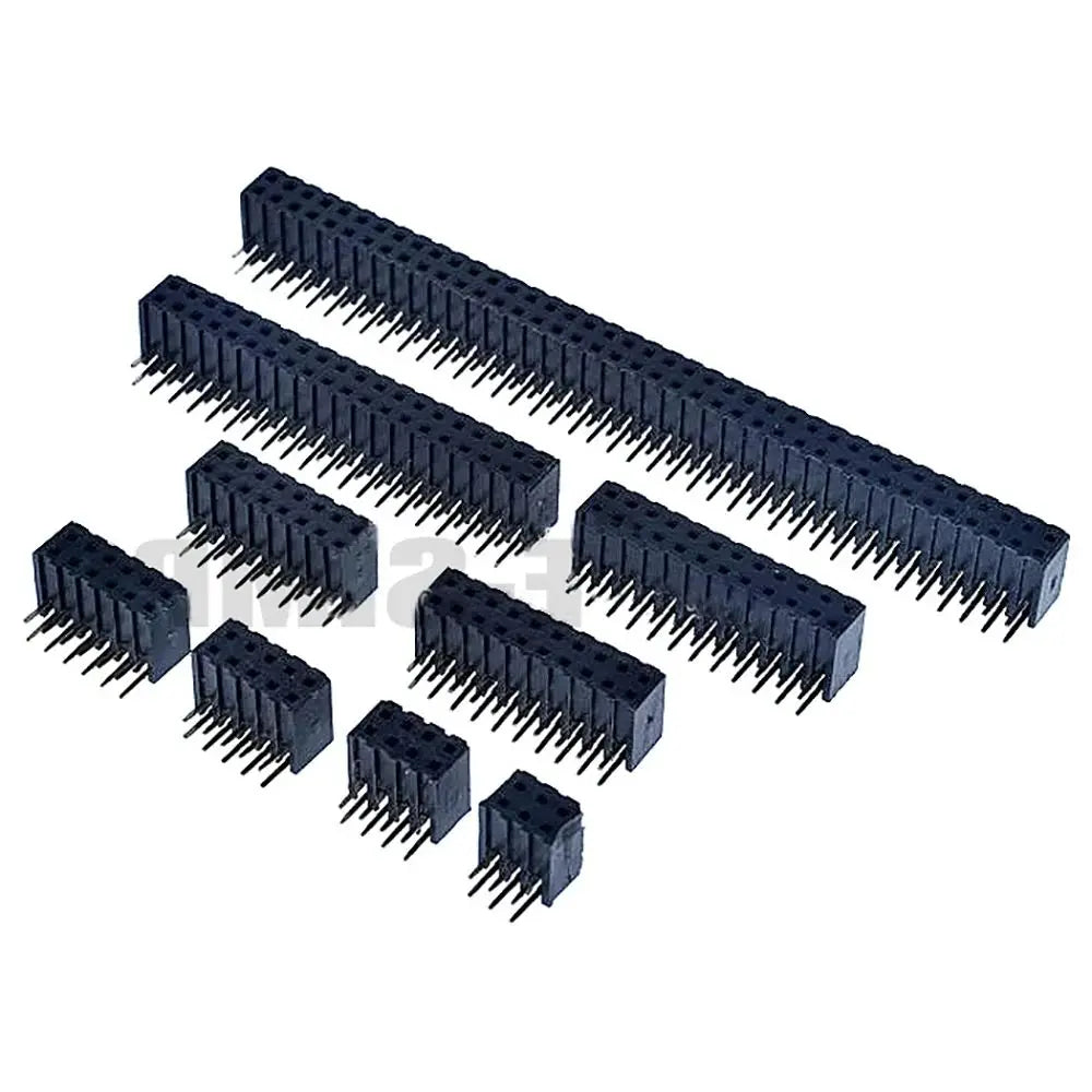 10pcs 2.0mm PH6.35/7.2mm Double Row Female Bent Pin Connector Right Angle 90 degree Socket 2*2P-40 Pin