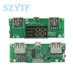 Lithium Battery Charger Board LED Dual USB 5V 2.4A Micro or Type-C USB Mobile Power Bank 18650 Charging Module