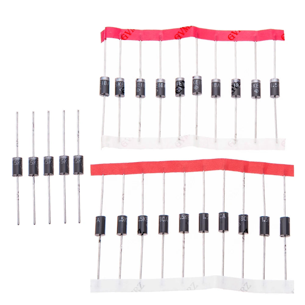 6.8A-75A 1.5KE 18CA 400CA 36A 39A 18A TVS Diode 1.5KE series Diode kit 6.8A 12A 15A 20A 24A 27A 30A 51A 75A