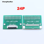 1pcs 4P 6P 8P 10P 12P 14P 15P 16P 18P 20P Test Board Adapter Double Rows Plate Connector 2.54mm 0.5mm Flip FPC Soft Flex Cable