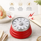 Magnetic Suction Countdown Alarm Clock 60 Minutes Battery Free Children Study Timer Mechanical Operation Visual Display