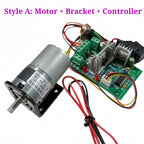 Gear reduction motor, capable of forward and reverse rotation, with adjustable speed. 36mm gearbox, 36 - 3530