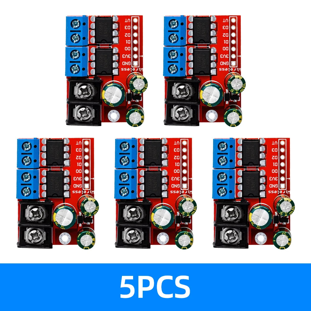 Dual DC Motor Driver Module (Dual Super L298N): H-Bridge 5A 3V-14V – PWM Speed Control, Voltage Reversal, RC-Ready