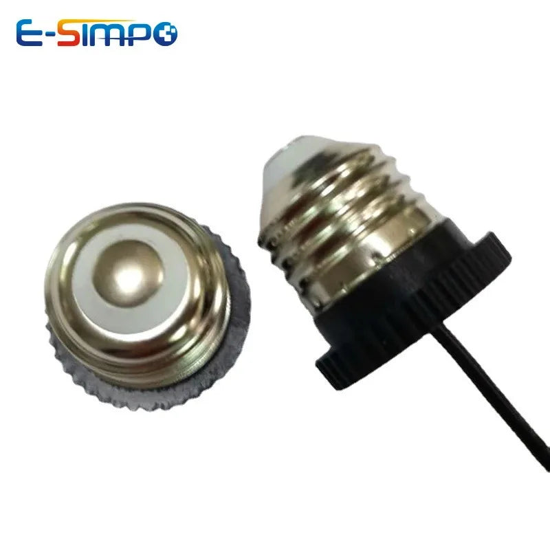 2pcs E26 Edison Screw ETL Approved LED Ceiling Recess Downlight Easy Install Lamp Base Socket With/Out 2p Orange Connector