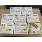 WAGO 221‑412/413/415/2401/2411/612/613/615 Multi‑box Set LeverWire Connector, Reusable Electrical Terminal Block for Home Wiring