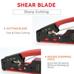 TOPLIA Vertical Network RJ45 Crimping Tool Kit Ethernet Crimp Tool Cable Crimper for RJ11/RJ12 Standard, RJ45 Pass Through