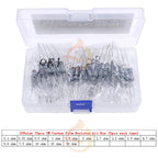1/8W 1/4W 1/2W 1W 2W 3W 5W  5% 0 Ohm-10m ohm Carbon Film Resistor Assorted Kit With box 1K 2K 5.1K 10K 47K 100K 220K 470K 3M 10M