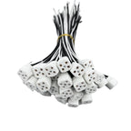 2pcs G10Q Lamp Holder With 15/25cm Long Cable Ring Lamp Plug 4pins Base Insulating Tube Ultraviolet Light Base