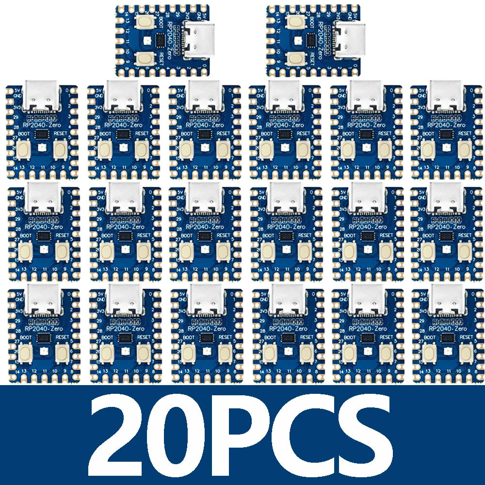 1~20PCS RP2040-Zero For Raspberry Pi Microcontroller PICO Development Board Module Dual-core Cortex M0+ Processor 2MB Flash