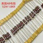 10-500PCS Brand new original American AB resistors 1/2W, 0.5W, 10R, 12R, 51R, 100R, 120, 150, 180, 200, 220, 330R, 560R, 680R