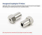 High Quality TT Motor DC Gear Motor Metal Output Shaft High Precision Encoder with Protective Shell