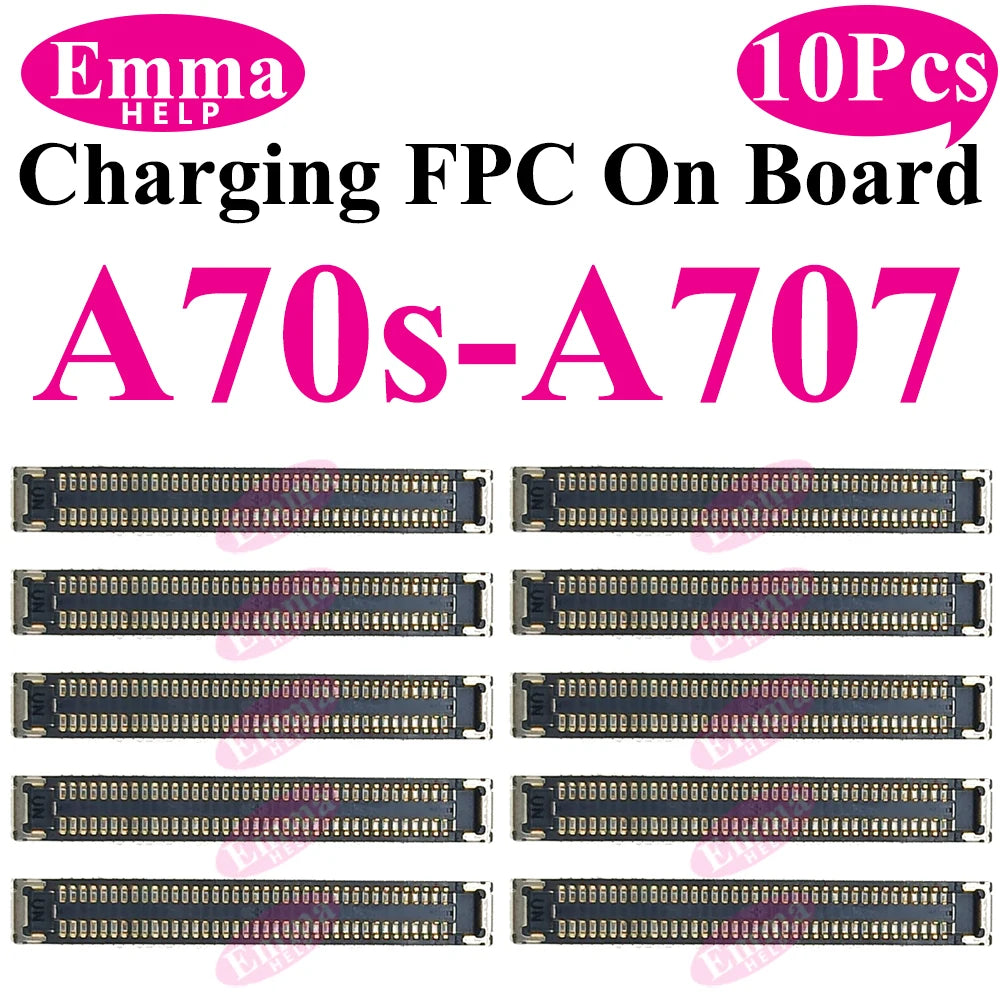 10pcs USB Charger Charging Port On Board FPC Connector For Samsung A10 A20s A50s A30s 40 A70 A10s M12 M14 M15 M16 Plug 78 Pin