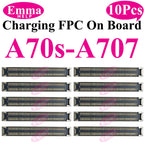 10pcs USB Charger Charging Port On Board FPC Connector For Samsung A10 A20s A50s A30s 40 A70 A10s M12 M14 M15 M16 Plug 78 Pin