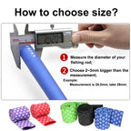 1m/pcs Anti-slip Fishing Rod Heat Shrink Tube Wrap ID15/18/20/22/25/28/30/35/40/45mm Non Skid Bicycle Handle Bar Grip Cover Case