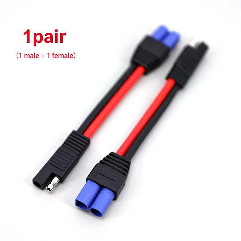 SAE To EC5 Male Female Plug Connector To SAE Power Automotive Cable Wire Power Cord Plug DIY 10 AWG SAE Cable R23