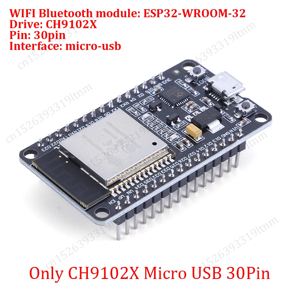 ESP32 Development Board 30Pin Breakout Board WiFi+Bluetooth Ultra-Low Power Dual Core ESP-32 Expansion Board for Arduino
