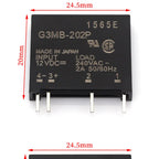 1/5/10Pcs Relay Module G3MB-202P G3MB 202P DC-AC SSR Input 5V/12V/24V DC Output 240V AC 2A Solid State Relay Module