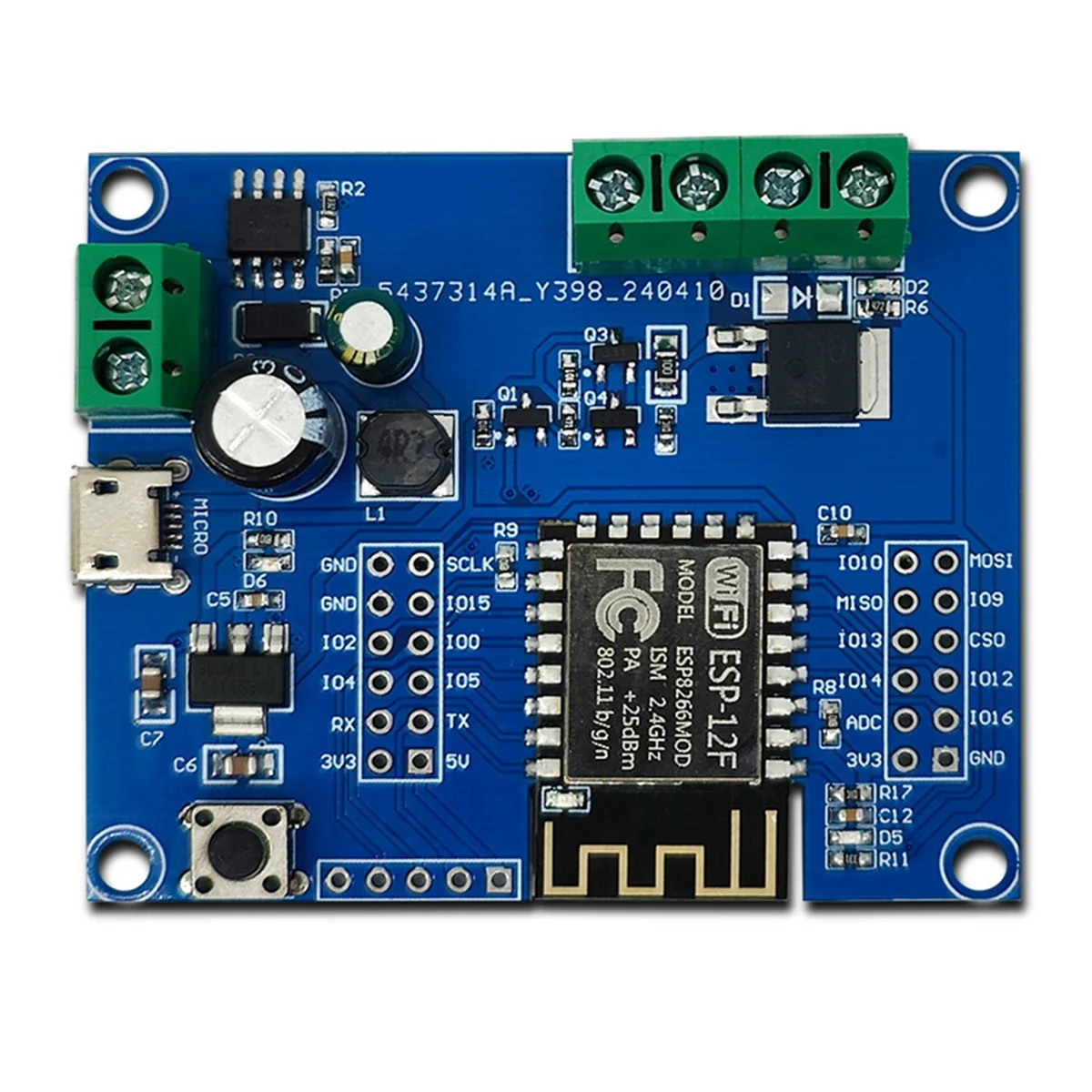 AT59 ESP8266 WIFI Single Relay MOS Switch Control Module ESP-12F Development Board Support DC 5-80V and USB Port Power Supply