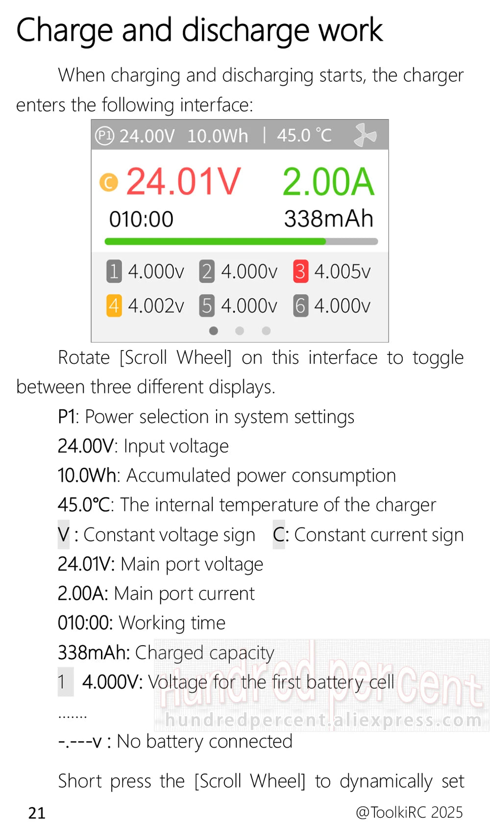 ToolkitRC M8AC Smart Lipo Battery Charger Discharger AC 200W DC 600W 20A for 1-8S LiHV Lipo Battery PD 65W FPV Model Parts Car
