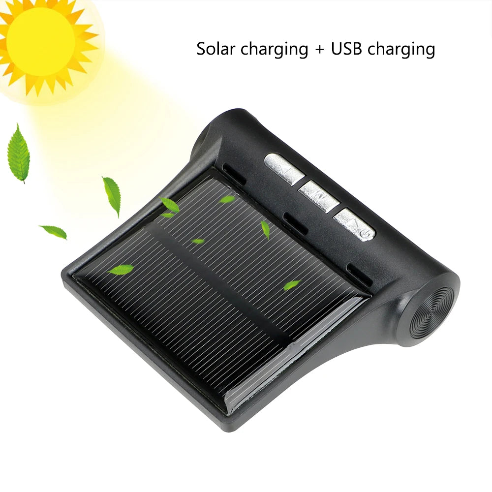 Temperature Warning Fuel Save Tire Pressure Monitoring System Solar TPMS With 4 External Sensors Car Tyre Pressure Monitor