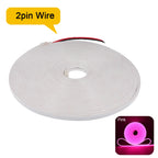 DC 12V 24V LED Neon Strip Light Neon Sign Waterproof Silicone Rope Lights Flexible Lamp Home Decoration with 2pin Wire 9 Colors