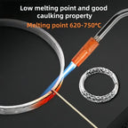 Silver Solder Wire Low Temperature Easy-Flow Low Melting Point Solder Rods (0.5/0.7/1.0/1.5mm Diameter) for Jewelry Welding