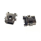 10Pieces 9Types Mini USB Connector B Type USB 2.0 Jack 5pin SMT DIP PCB Board Sink 1.7 USB Socket Female Jack 2.0