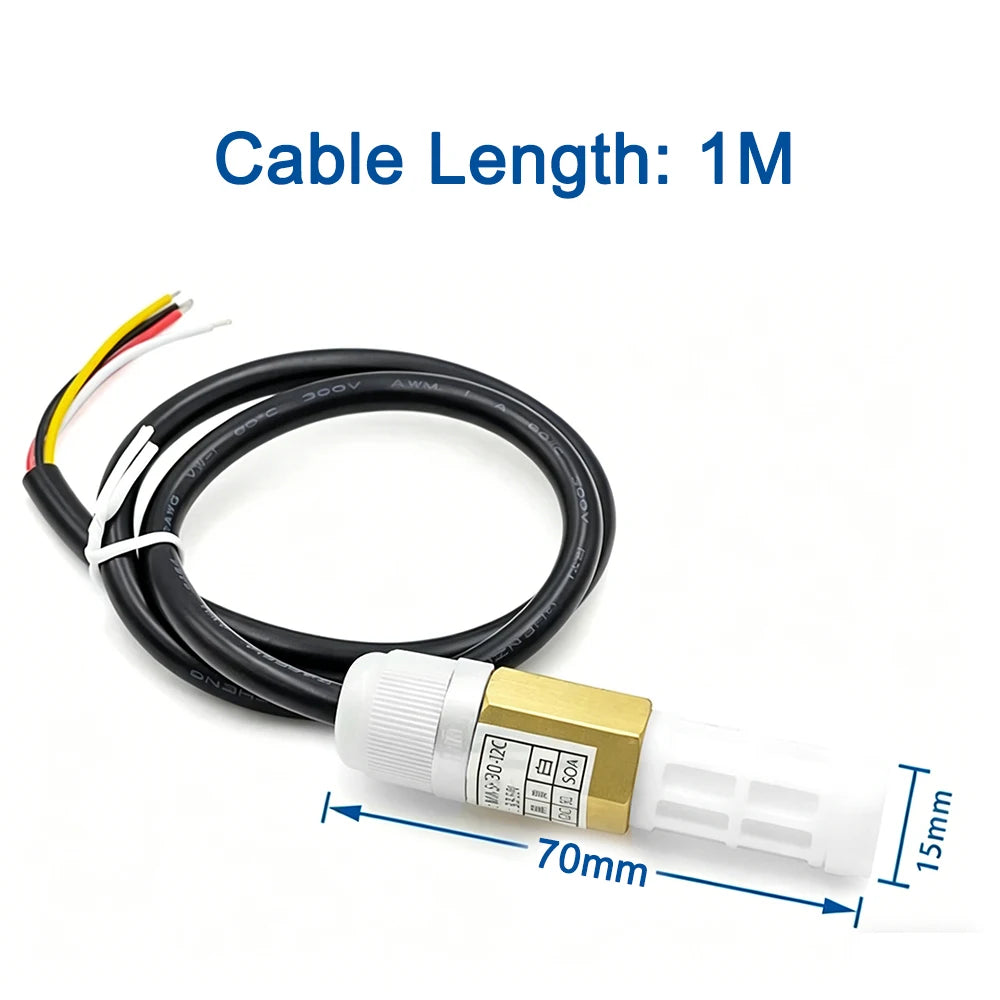1PCS SHT40 SHT30 SHT20 SHTC3 SHT41 SHT45 SHT35 SHT31 Temperature Humidity Sensor PE Coppper I2C Probe with IIC Interface