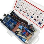 Electronics Fun Basico Starter Kit for Arduino Uno R3 with 830-Hole Breadboard Dupont Cable - Learning Kit for Beginners
