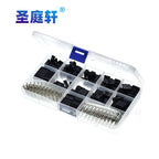 310Pcs/620PCS 2.54mm Male+Female Dupont Wire Jumper Line Cable 1/2/3/4/5/6/8 Pin Header Connector Housing Electronic DIY Kit