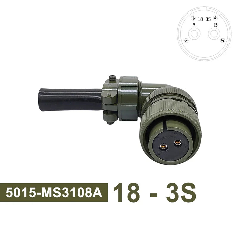 18S-3 18S-10 18S-11 Circular Connector 5015 MIL STD Plug Socket Military Specification Connector MIL-C MS3102A MS3106A MS3108A
