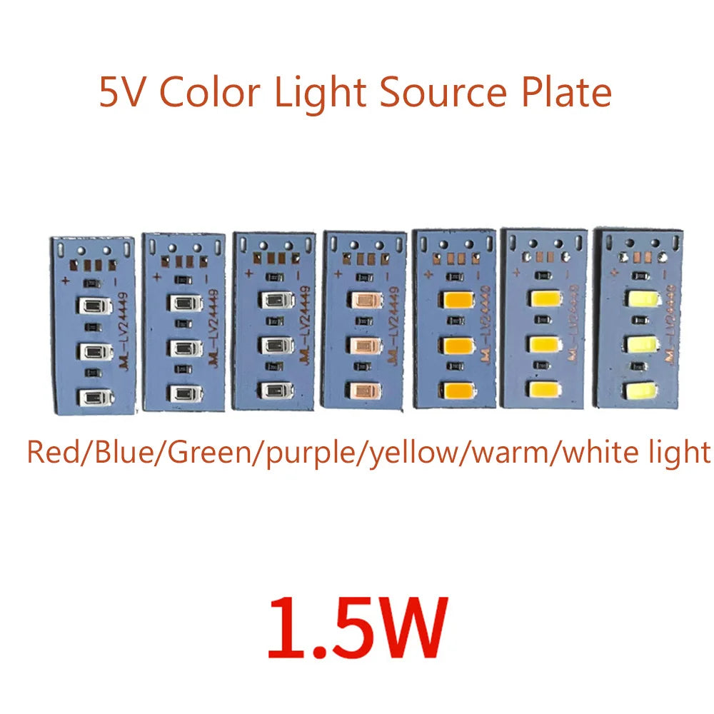 High Brightness 1.5W 5V  LED 5730 SMD Color Lamp Bead Light Board Bulb With Line Red Purple Yellow Green Blue  Warm White Light