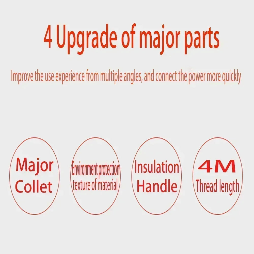 4-Meter Fully Enclosed Car Battery Jumper Cable with Pure Copper Wires, Thickened Design for Reliable Jump Starting