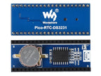 Waveshare Precision RTC Module for Raspberry Pi Pico,Onboard DS3231 Chip,Onboard Female Pin Header For Direct Attaching