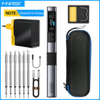 FNIRSI HS-02  Smart Soldering Station 100W Electric Soldering Iron Adjustable Constant Temperature Fast Heat Solder Iron Kit