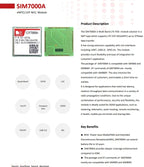 SIMCOM SIM7000 SIM7070 LPWA+NB-IoT+Cat-M+GPS Module SIM7000A SIM7000E SIM7000G A7676E Core Board for Metering Asset Tracking