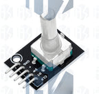 360 Degrees Rotary Encoder Module Rotary Potentiometer Analog Knob Module for Arduino KY-040 RV09 Rotary Encoder EC11 Knob Cap