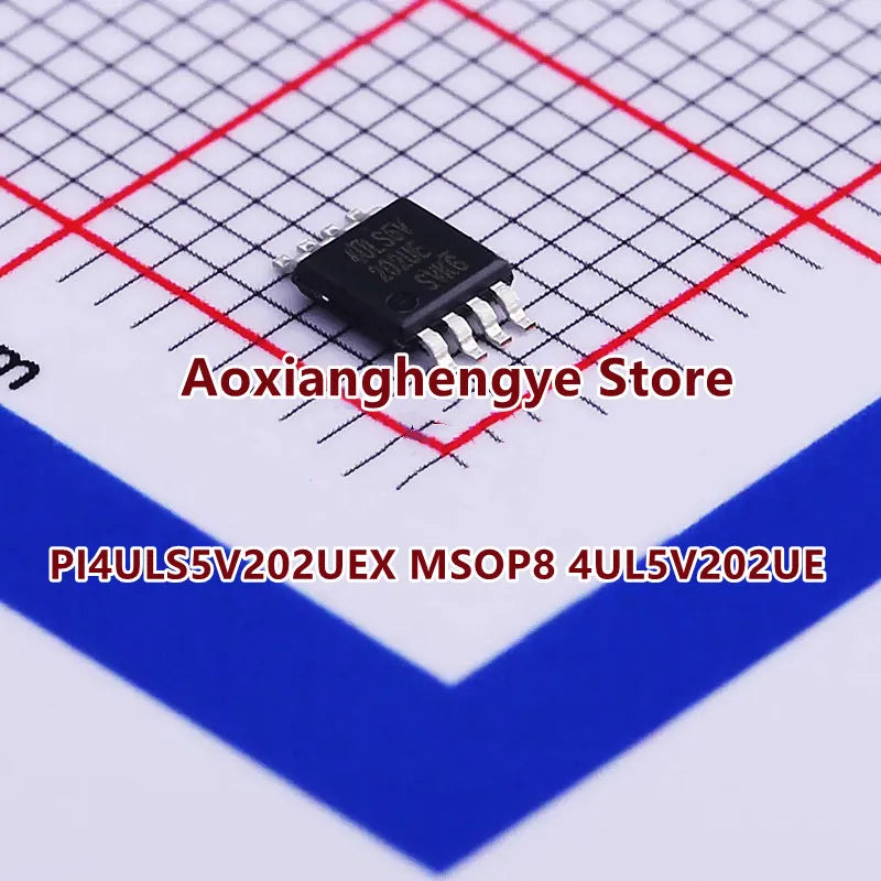 5PCS PI4ULS5V202UEX 4ULS5V202UE MSOP8 2-Bit Bi-directional Level Shifter with Automatic Sensing & Ultra Tiny Package