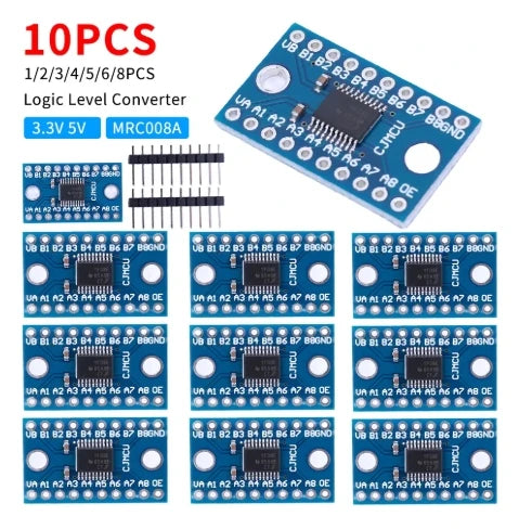 1-100pcs 3.3V 5V TXS0108E 8 Channel Logic Level Converter TTL Bi-directional Mutual Convert