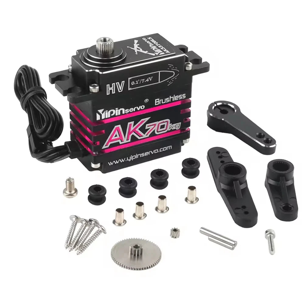 70kg AK70 47kg Brushlessfor Servo PWM Magnetic Coding Servo Motor CNC Aluminium Shell Metal Gear for Rc Car 1/8 1/10 1/12
